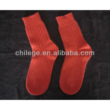 cable pure cashmere knitted socks